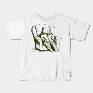 Relaxing Bear Kids T-Shirt